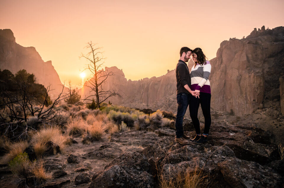 Caitlin & Casey - Engagement Smith Rock